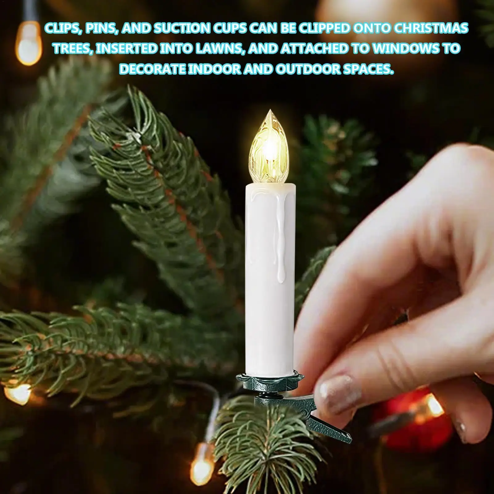 Flameless LED Taper Candles Christmas Tree Electric Candle Lights Mini Taper Clip-On Candles with Remote Timer for Wedding Decor
Flameless LED Taper Candles Christmas Tree Electric Candle Lights Mini Taper Clip-On Candles with Remote Timer for Wedding Decor