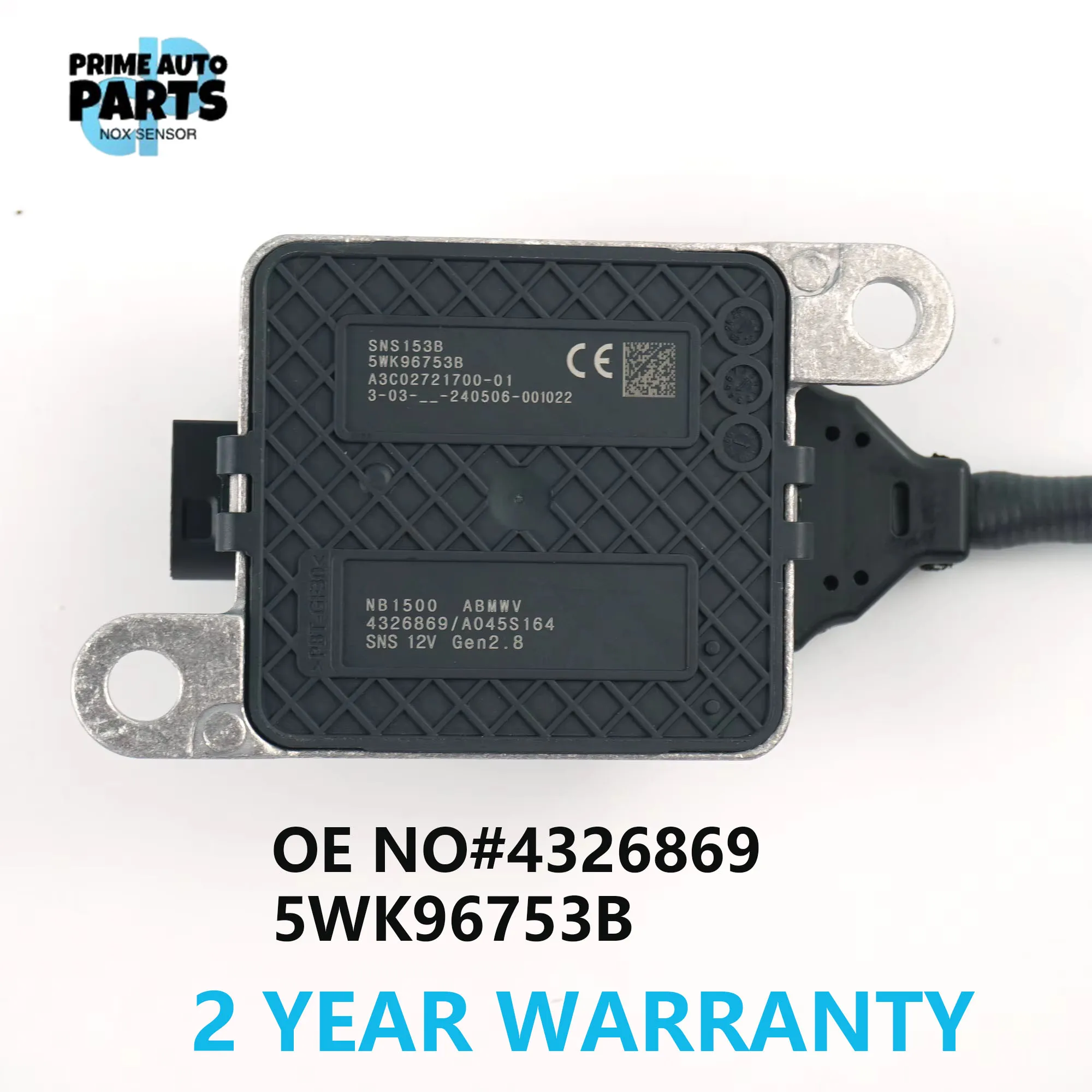 New 5WK96753B 4326869 NOX Sensor Nitrogen Oxide Sensor 5WK9 6753A 12V Fit For 2013-2022 CUMMINS 12V Truck Bus Gen 2.8
New 5WK96753B 4326869 NOX Sensor Nitrogen Oxide Sensor 5WK9 6753A 12V Fit For 2013-2022 CUMMINS 12V Truck Bus Gen 2.8