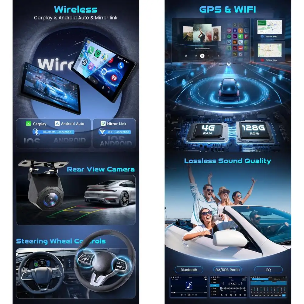 Автомобильная стереосистема 4 + 128G Android 15 для Chevrolet Chevy Cruze 2009-2015 с беспроводным Carplay Android Auto, 9-дюймовый встроенный экран Uni
Автомобильная стереосистема 4 + 128G Android 15 для Chevrolet Chevy Cruze 2009-2015 с беспроводным Carplay Android Auto, 9-дюймовый встроенный экран Uni