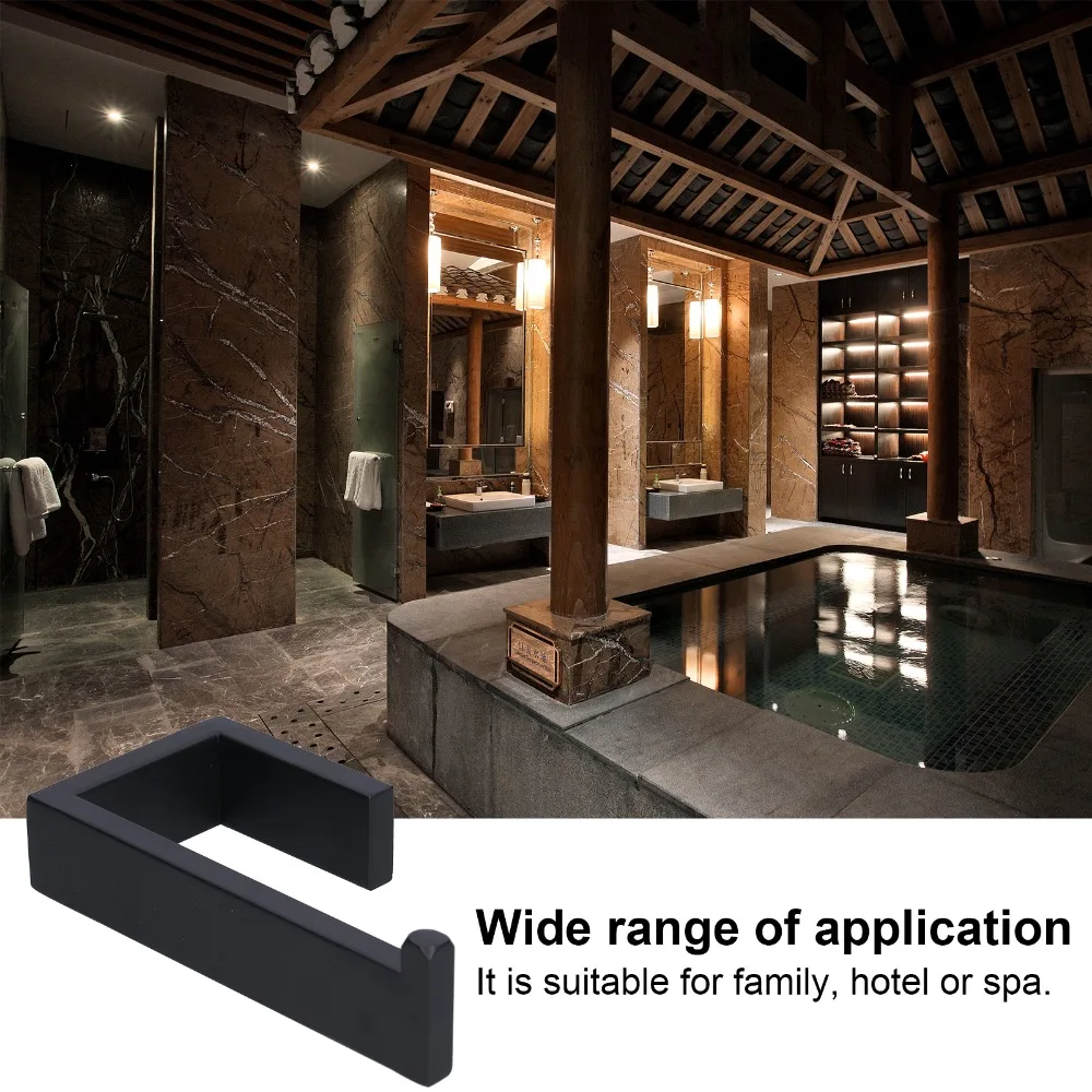 Black Towel Rack Wall Mounted Durable Toilet Paper Holder Stainless Steel Anti Corrosion Towel Rail Toilet Paper Holder
Black Towel Rack Wall Mounted Durable Toilet Paper Holder Stainless Steel Anti Corrosion Towel Rail Toilet Paper Holder