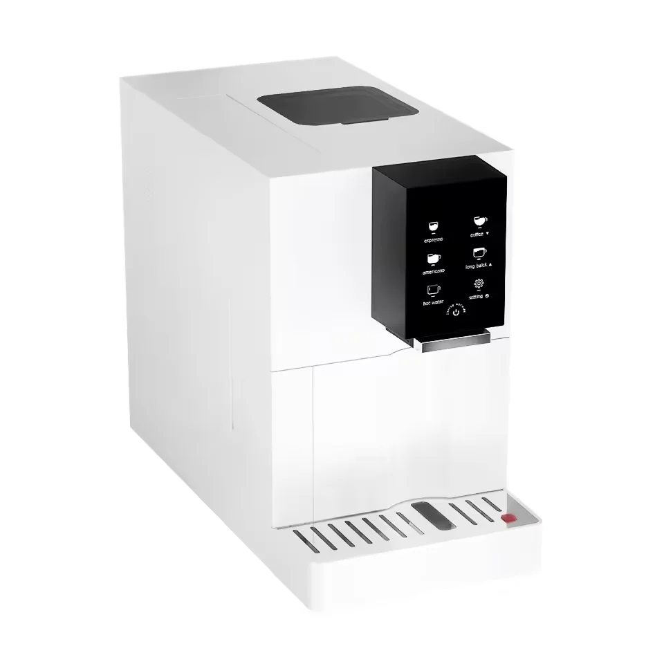 Desktop Super Automatic Commercial Smart Freshly Ground One Touch Espresso Coffee Maker Machine
Desktop Super Automatic Commercial Smart Freshly Ground One Touch Espresso Coffee Maker Machine