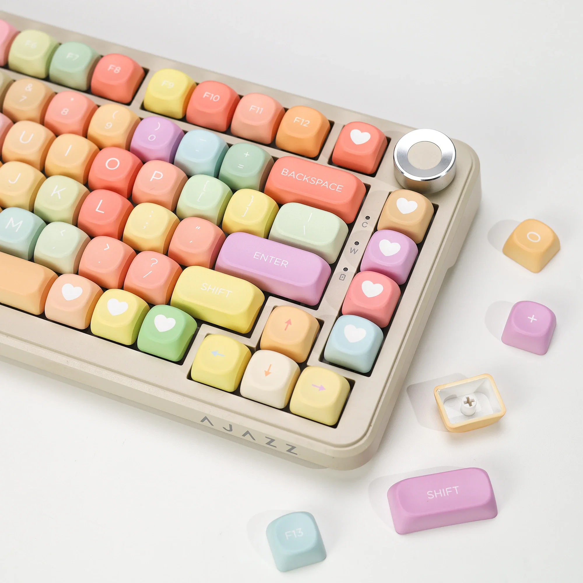 KBDiy KOA Profile PBT Keycaps 75% for Mechanical Keyboard Rainbow Candy Keycaps Cute Custom 133 Keys Caps for 60/61/68/84/87/100
KBDiy KOA Profile PBT Keycaps 75% for Mechanical Keyboard Rainbow Candy Keycaps Cute Custom 133 Keys Caps for 60/61/68/84/87/100