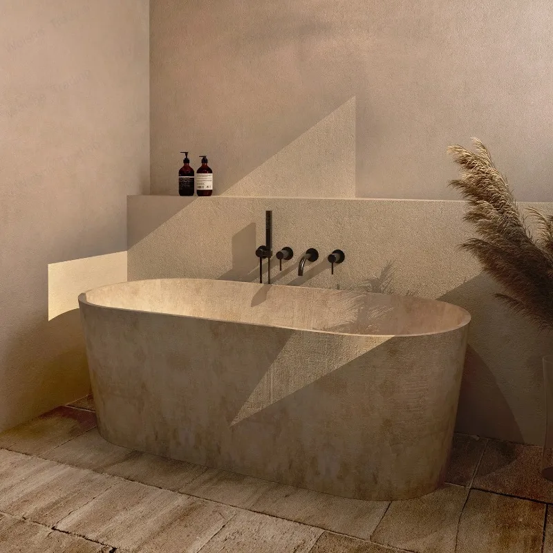 Freestanding Natural Rock Texture Bathtub One Piece Molding Eco Friendly Antibacterial Skin Friendly Hea
Freestanding Natural Rock Texture Bathtub One Piece Molding Eco Friendly Antibacterial Skin Friendly Hea