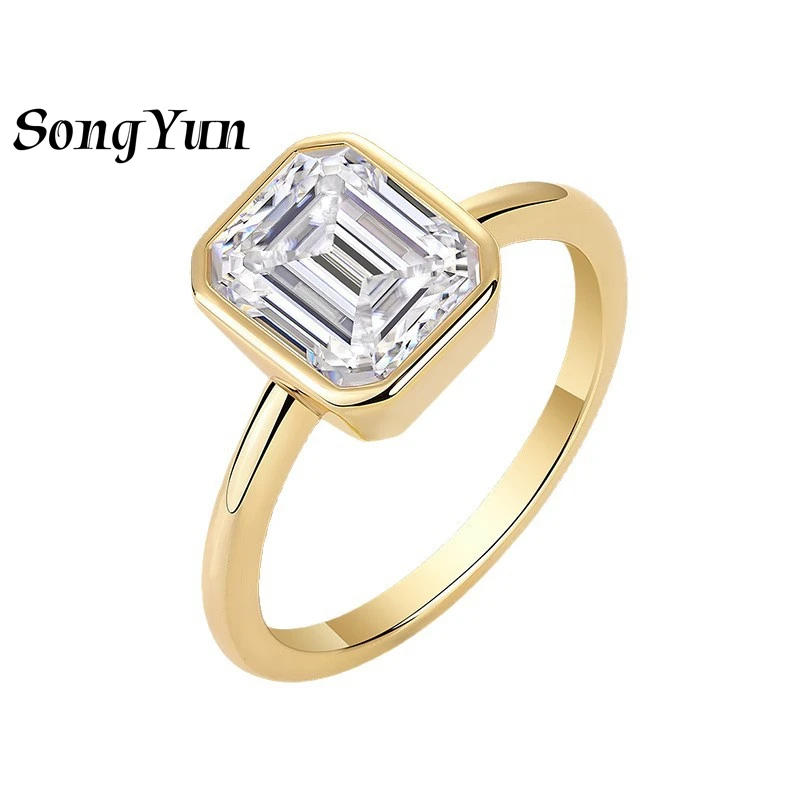 SONGYUN Designer Jewelry 925 Sterling Silver Ring Moissanite Delicate Ring for Her 18K Real Gold Plated SYT Patent Jewellery
SONGYUN Designer Jewelry 925 Sterling Silver Ring Moissanite Delicate Ring for Her 18K Real Gold Plated SYT Patent Jewellery