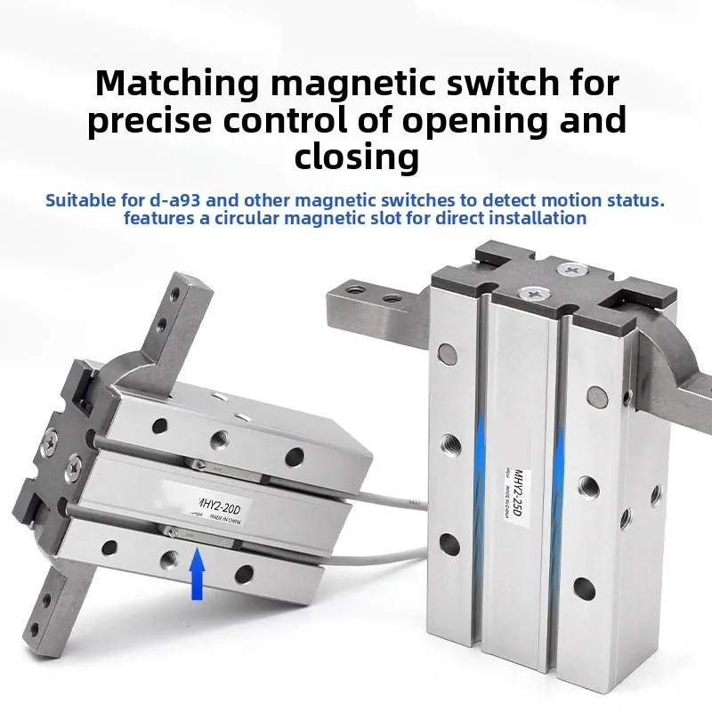 MHY2-10D 16D 20D MHY2-25D Double Acting Pneumatic cylinder Gripper Y Type 180 Degree Angular Style Aluminium Clamps Bore 10-25mm
MHY2-10D 16D 20D MHY2-25D Double Acting Pneumatic cylinder Gripper Y Type 180 Degree Angular Style Aluminium Clamps Bore 10-25mm