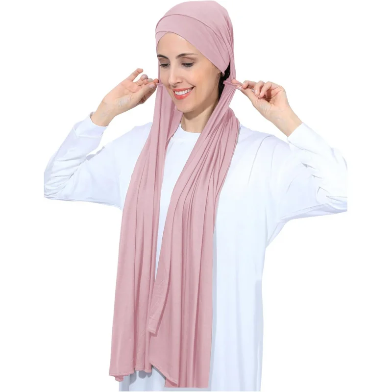 Instant Jersey Cotton Hijab Scarf for Women, Non-See Through Tieback Muslim Head Scarf
Instant Jersey Cotton Hijab Scarf for Women, Non-See Through Tieback Muslim Head Scarf