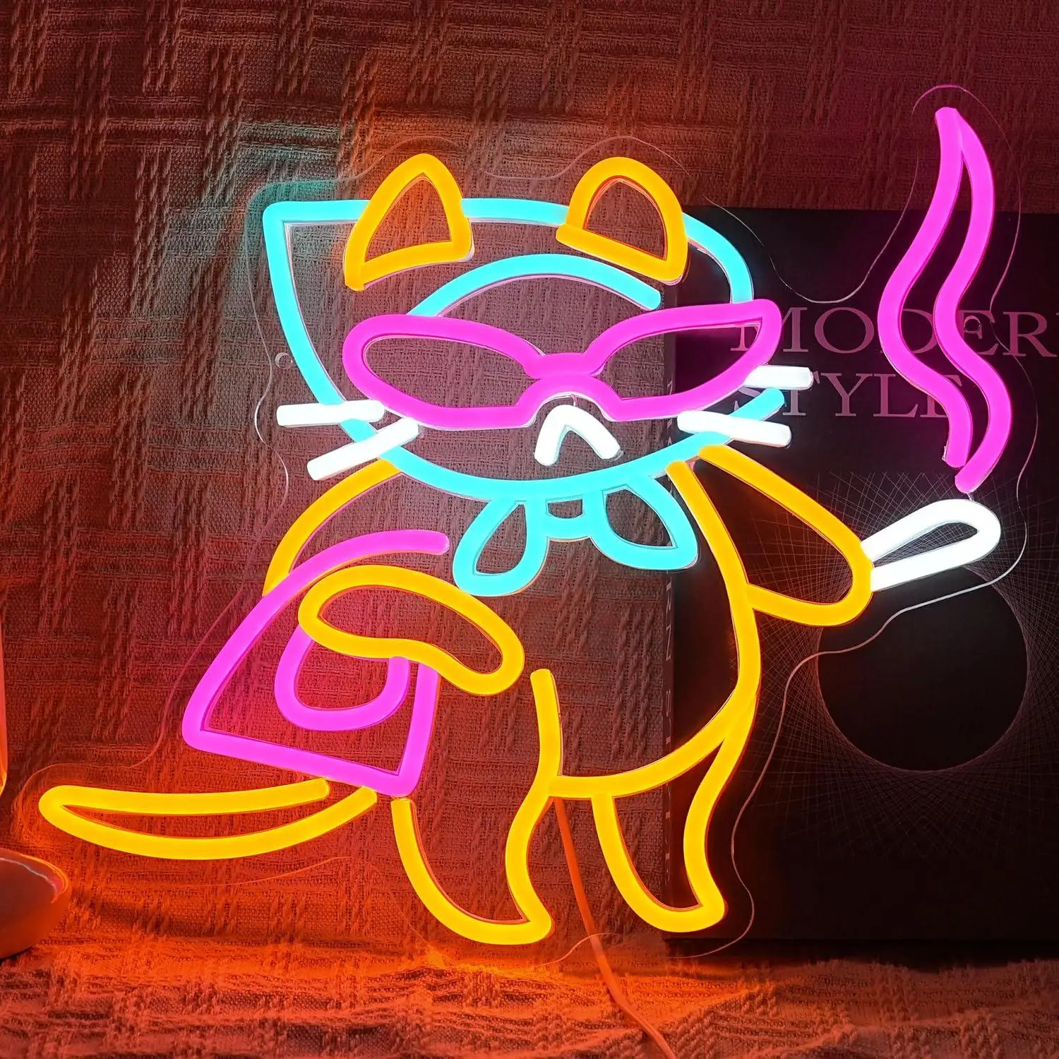 Cool Cat Neon Sign Dimmable LED Light for Bedroom Living Room Bar Man Cave Party Fashion Store Pet Shop Decoration Night Light
Cool Cat Neon Sign Dimmable LED Light for Bedroom Living Room Bar Man Cave Party Fashion Store Pet Shop Decoration Night Light