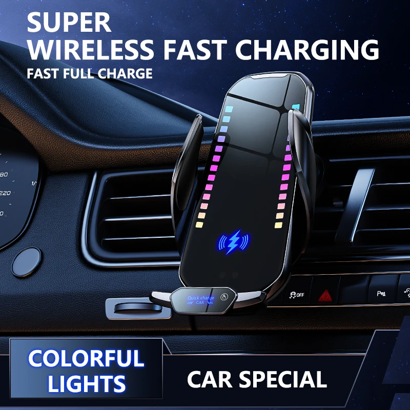 T28 Super Fast High-Power 15W Magnetic Wireless Car Charger – IR Auto Open/Close, Rapid Cooling, RGB Light for iPhone & Android
T28 Super Fast High-Power 15W Magnetic Wireless Car Charger – IR Auto Open/Close, Rapid Cooling, RGB Light for iPhone & Android
