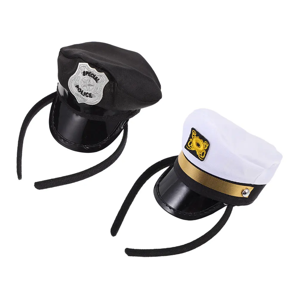 2Pcs Cosplay Sailor Hat Headbands Captain Hairbands Festival Hair Decorations Hat Headband Hair Hoops 
2Pcs Cosplay Sailor Hat Headbands Captain Hairbands Festival Hair Decorations Hat Headband Hair Hoops