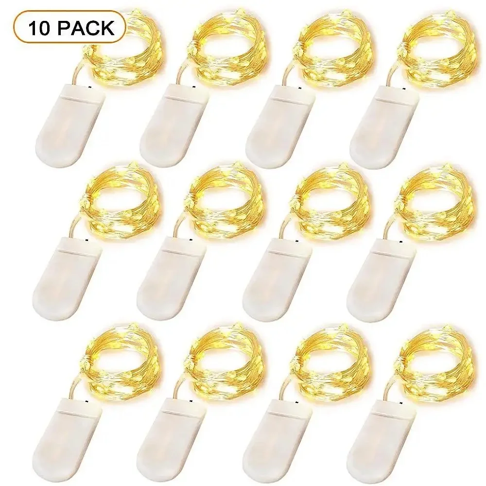 10pcs Battery Powered 20 Led Fairy String Light 2M Silver Copper Wire Mini Lamp For Christmas Holiday Wedding Party
10pcs Battery Powered 20 Led Fairy String Light 2M Silver Copper Wire Mini Lamp For Christmas Holiday Wedding Party