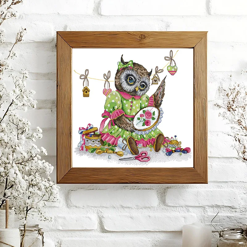 Soulgift Stamped Pre-Printed Cross Stitch Kits, 9CT/11CT/14CT/16CT DMC Threads, Easy To Follow -The Owl Who Loves To Embroider
Soulgift Stamped Pre-Printed Cross Stitch Kits, 9CT/11CT/14CT/16CT DMC Threads, Easy To Follow -The Owl Who Loves To Embroider