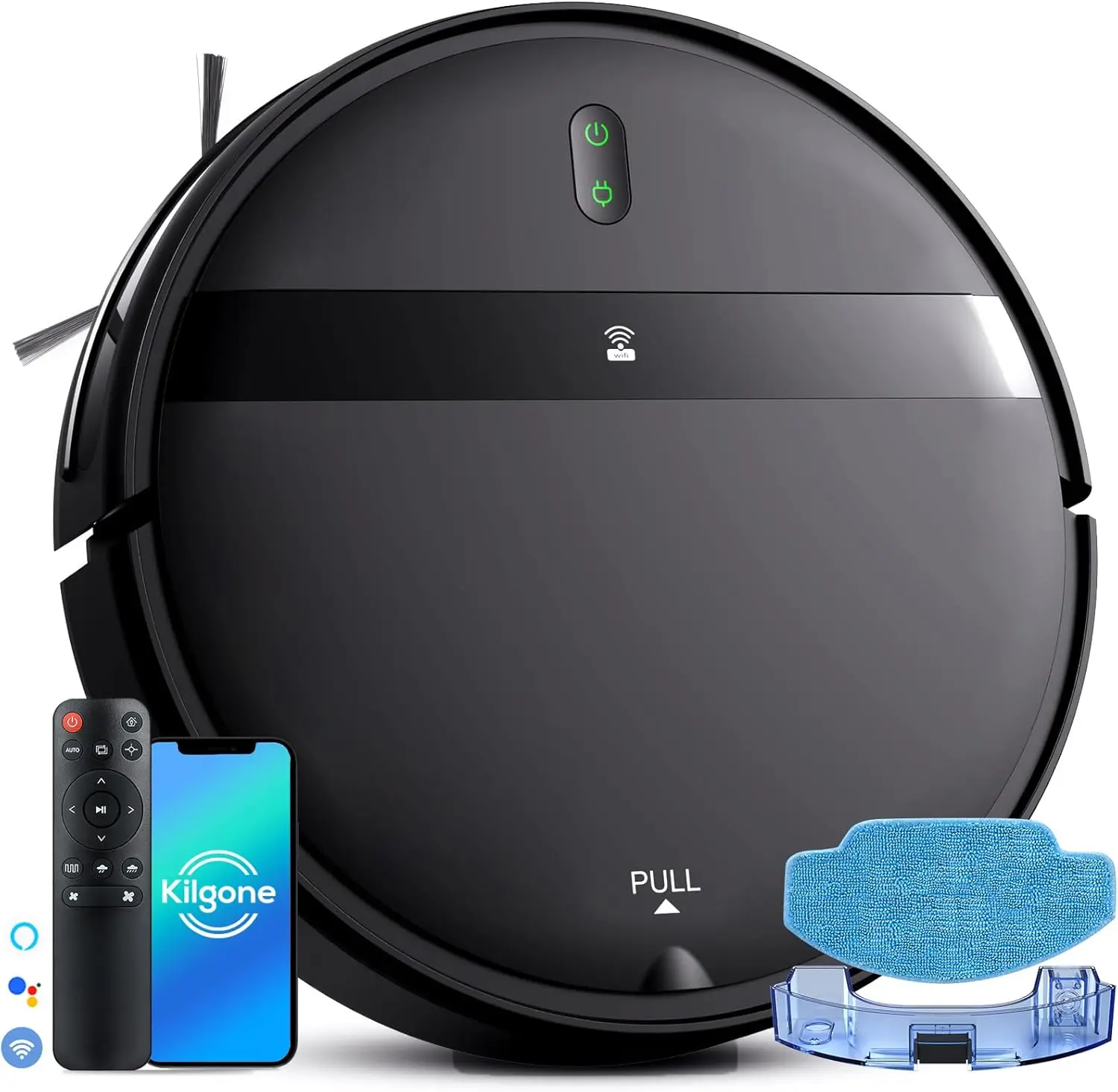 Ultra-Slim 2.8in Robot Vacuum & Mop, Quiet 65dB, No-Tangle, Smart 3D Obstacle Avoidance, 2H Runtime for Pet Hair, Hard Floor & L
Ultra-Slim 2.8in Robot Vacuum & Mop, Quiet 65dB, No-Tangle, Smart 3D Obstacle Avoidance, 2H Runtime for Pet Hair, Hard Floor & L