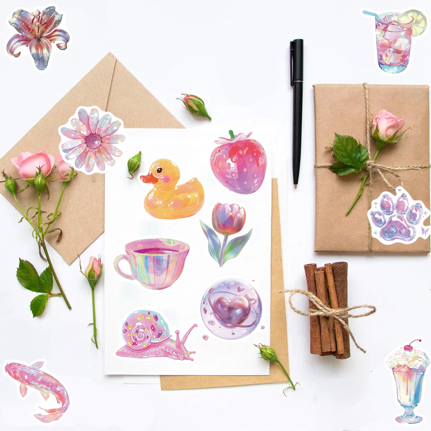 50PCS Pink Laser Small Object Stickers Notebook Aesthetic Creative Phone Laptop Luggage DIY Phone Graffiti Scrapbooking Sticker
50PCS Pink Laser Small Object Stickers Notebook Aesthetic Creative Phone Laptop Luggage DIY Phone Graffiti Scrapbooking Sticker