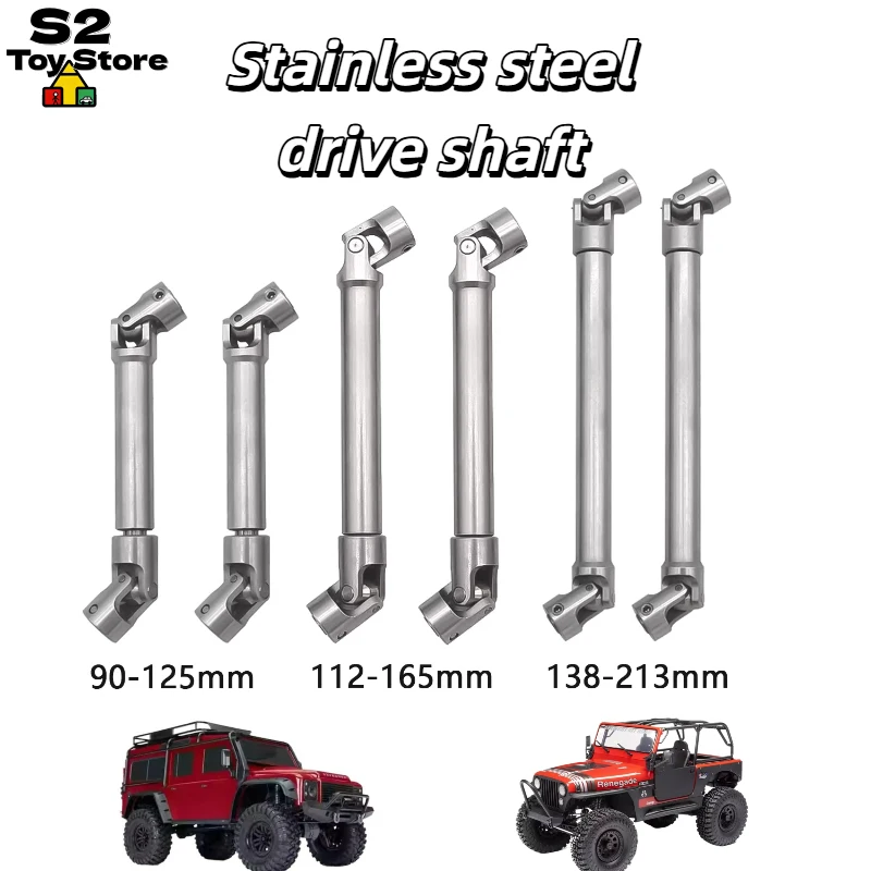1 Pcs Adjustable Stainless Steel Drive Shaft For 1 10 Rc Crawler Tx4 Scx10 D90 Capra 1 9 Rc Car Upgrade Accessory In Stock
1 Pcs Adjustable Stainless Steel Drive Shaft For 1 10 Rc Crawler Tx4 Scx10 D90 Capra 1 9 Rc Car Upgrade Accessory In Stock