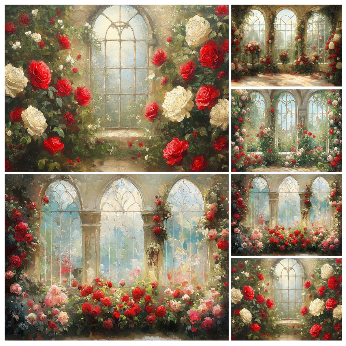 Oil Painting Red Roses Window Photography Backdrop Adult Wedding Pregnancy Portrait Backgrounds Photo Studio Props Banner
Oil Painting Red Roses Window Photography Backdrop Adult Wedding Pregnancy Portrait Backgrounds Photo Studio Props Banner