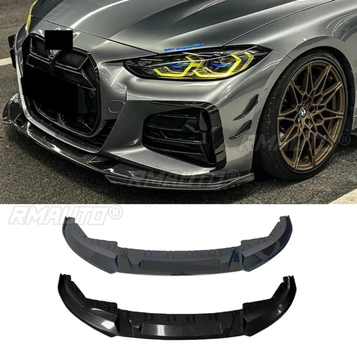Car Front Bumper Lip Diffuser Spoiler Glossy Black Modification Part for BMW 4 Series G26 Car Accessories
Car Front Bumper Lip Diffuser Spoiler Glossy Black Modification Part for BMW 4 Series G26 Car Accessories