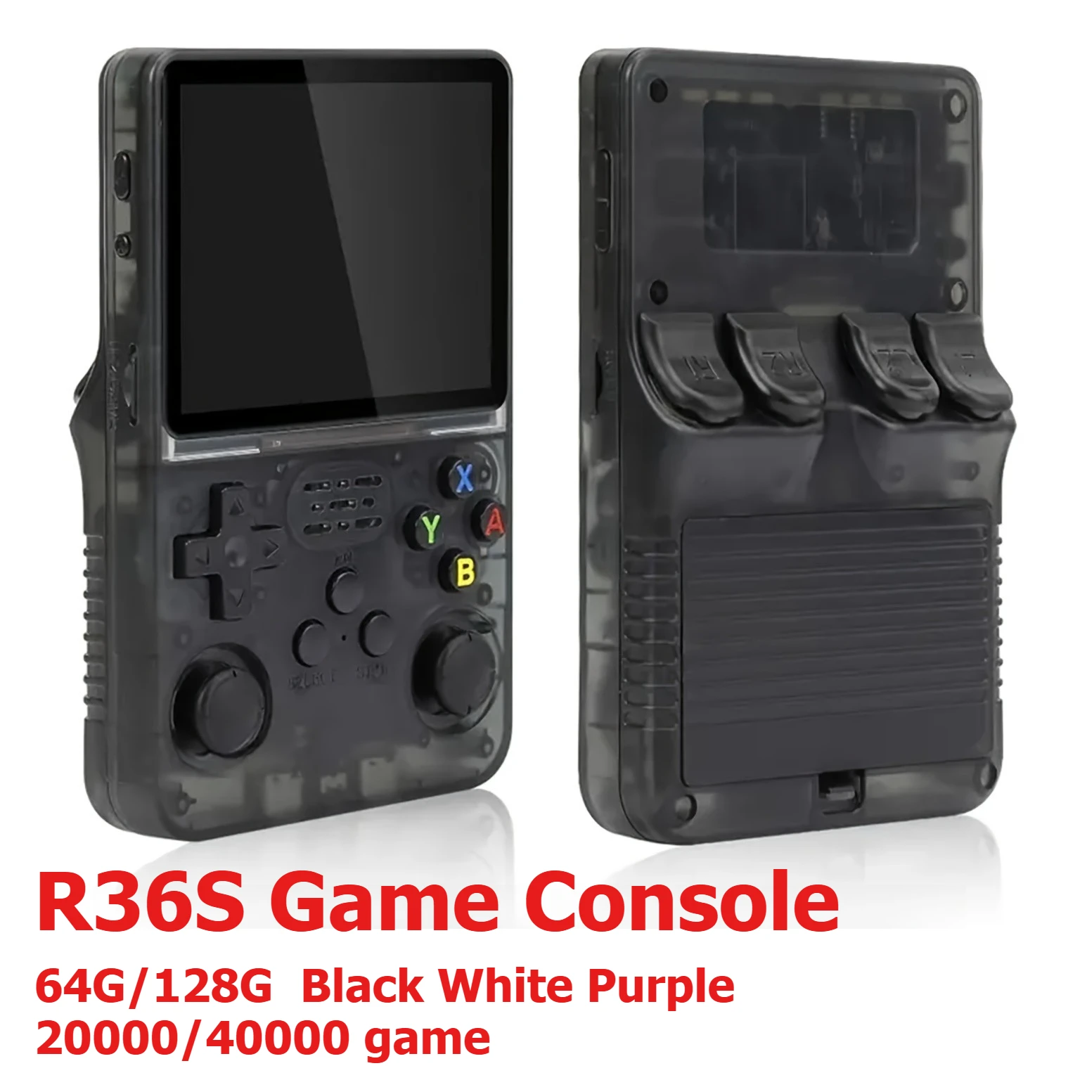 R36S Retro Handheld Game Console Linux System 3.5-Inch IPS HD 4K 64G 20000/40000 Retro Classical Games Portable Gaming Console
R36S Retro Handheld Game Console Linux System 3.5-Inch IPS HD 4K 64G 20000/40000 Retro Classical Games Portable Gaming Console
