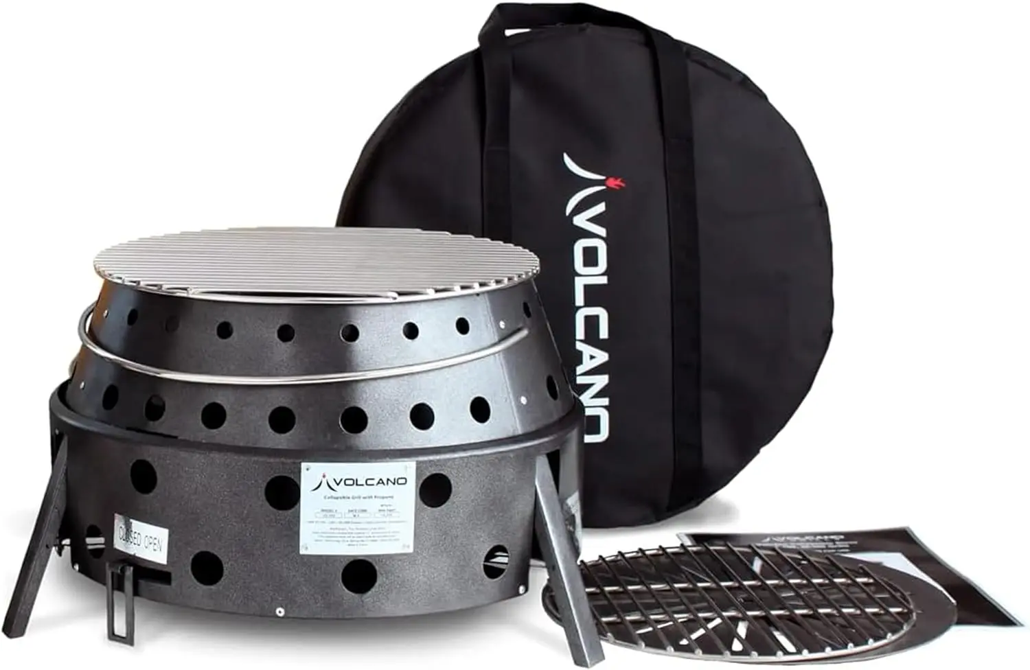 Volcano 2 Collapsible Grill Stove Portable Outdoor Stove with Carrying Case Compact 13” Cooking Surface Charcoal or Woo
Volcano 2 Collapsible Grill Stove Portable Outdoor Stove with Carrying Case Compact 13” Cooking Surface Charcoal or Woo