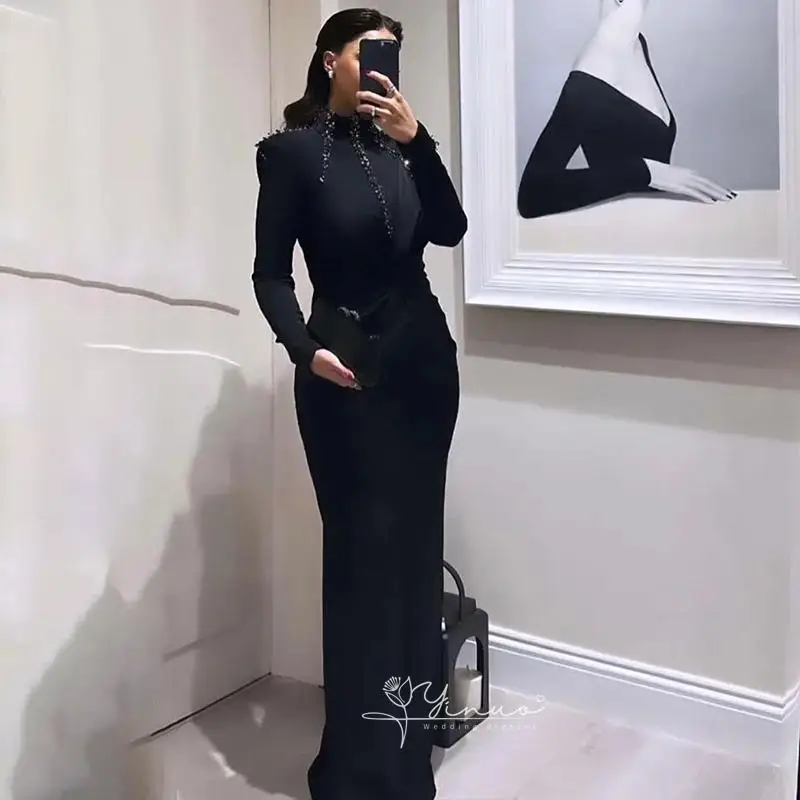 customized Mermaid Long Sleeve Prom Gown Women High Neck Floor Length Party Evening Gowns Pleated Formal Occasion Dress2025
customized Mermaid Long Sleeve Prom Gown Women High Neck Floor Length Party Evening Gowns Pleated Formal Occasion Dress2025
