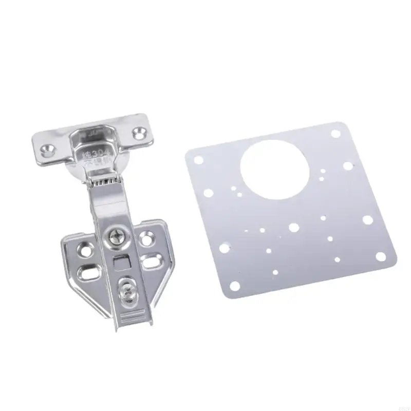 652F Set of 2 Cabinet Door Hinges Repair Set Includes 1 Hinges Plates and 12 Screws Stainless Steel for Easy Installation
652F Set of 2 Cabinet Door Hinges Repair Set Includes 1 Hinges Plates and 12 Screws Stainless Steel for Easy Installation