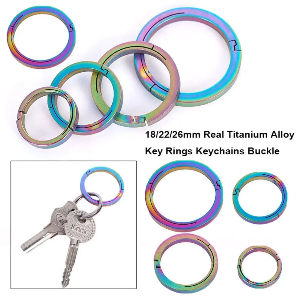 Real Key Rings Pendant Titanium Alloy Super Lightweight Titanium Alloy KeyRings 18/22/26mm Keychains Buckle Male Creativity Gift
Real Key Rings Pendant Titanium Alloy Super Lightweight Titanium Alloy KeyRings 18/22/26mm Keychains Buckle Male Creativity Gift