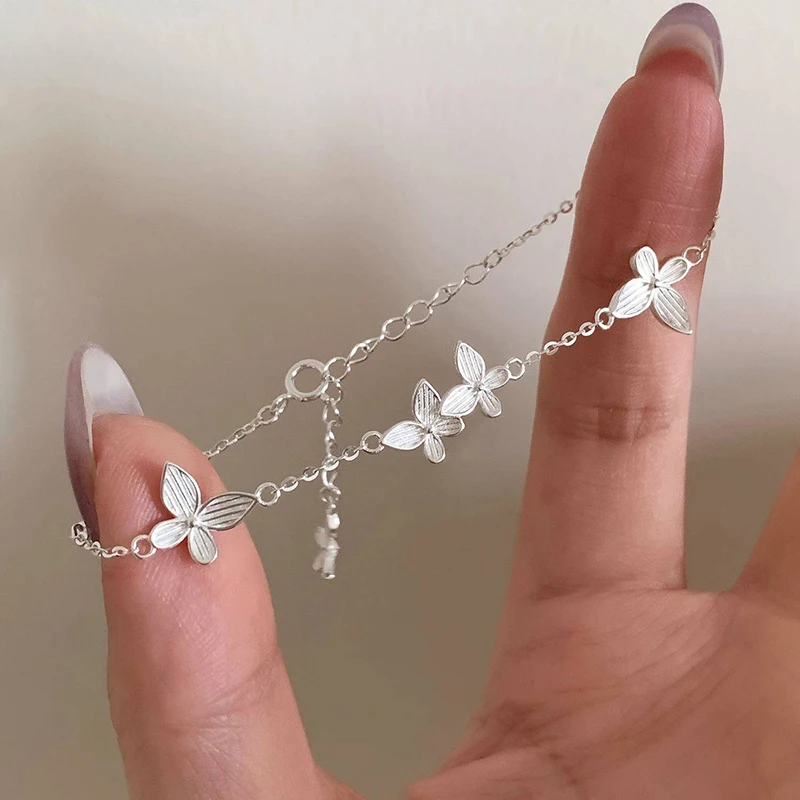 PONYKISS 925 Sterling Silver Cute Butterfly Charm Bracelets for Women Light Luxury Fine Jewelry Minimalist Insect Accessories
PONYKISS 925 Sterling Silver Cute Butterfly Charm Bracelets for Women Light Luxury Fine Jewelry Minimalist Insect Accessories