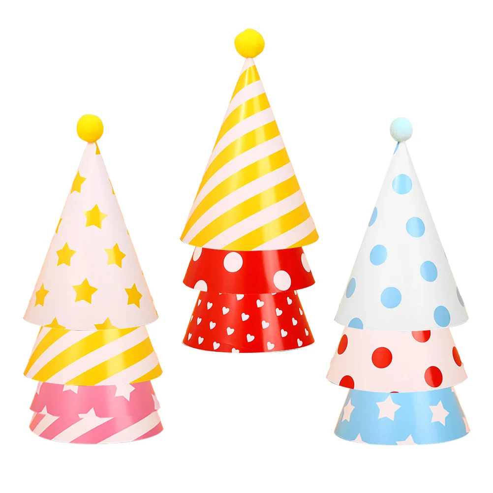 10pcs Hats Pom Poms Party Accessories Birthday Party Cap Kids Adults Cone Cap Decor Reusable Festival Supplies
10pcs Hats Pom Poms Party Accessories Birthday Party Cap Kids Adults Cone Cap Decor Reusable Festival Supplies