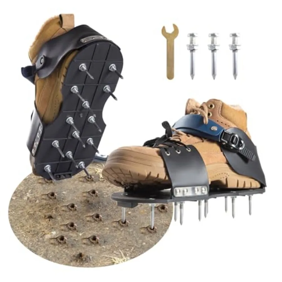 Aerator Shoes, Lawn Aerator Shoes for grass with Foot Protection, Aeration Shoes for Lawn with Adjustable Strap, Pre-Assembled
Aerator Shoes, Lawn Aerator Shoes for grass with Foot Protection, Aeration Shoes for Lawn with Adjustable Strap, Pre-Assembled