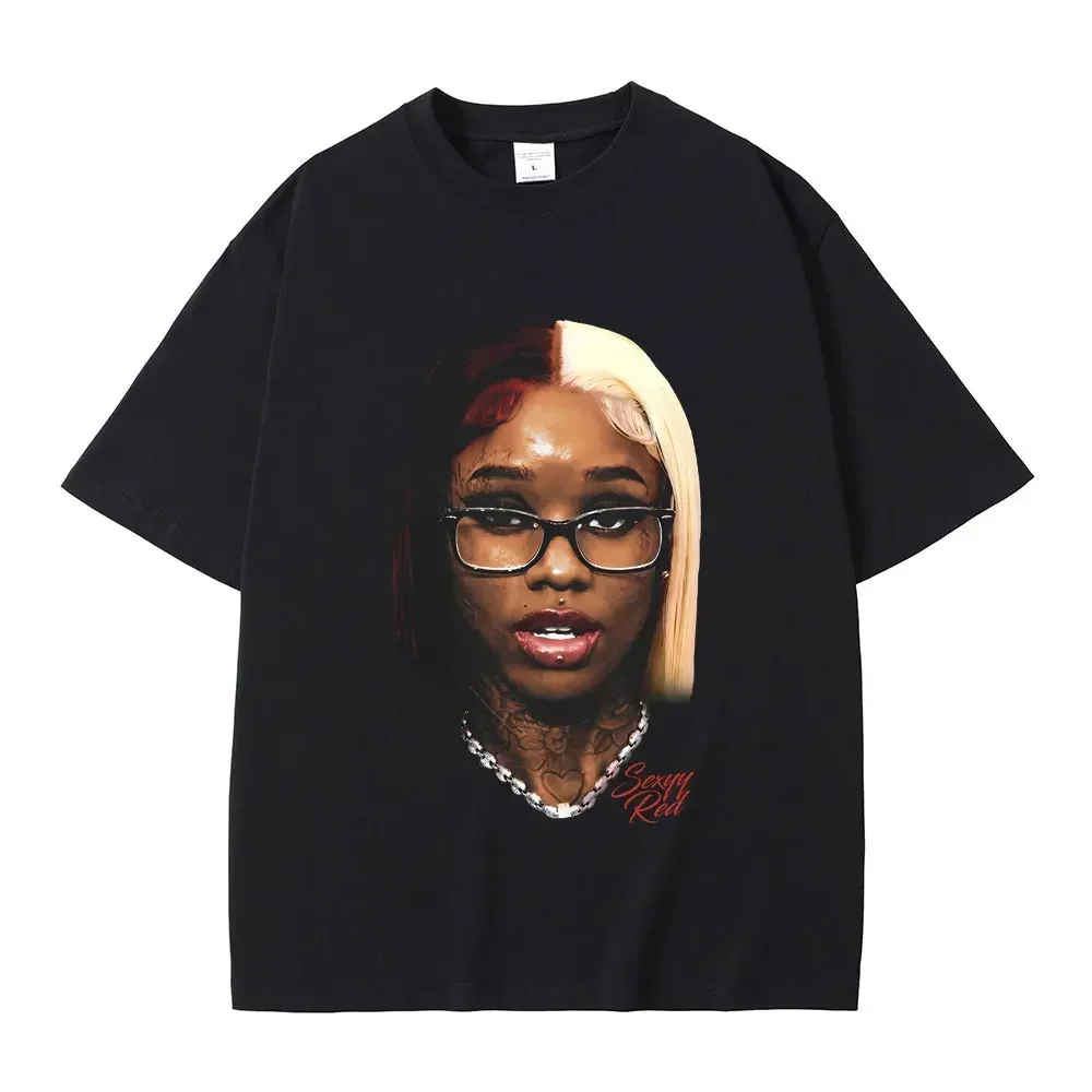 Rapper Sexyy Red Nicki Minaj Face Graphic Print T-shirt Men Women Hip Hop Casual Oversized Tshirt Male Fashion Trend Streetwear
Rapper Sexyy Red Nicki Minaj Face Graphic Print T-shirt Men Women Hip Hop Casual Oversized Tshirt Male Fashion Trend Streetwear