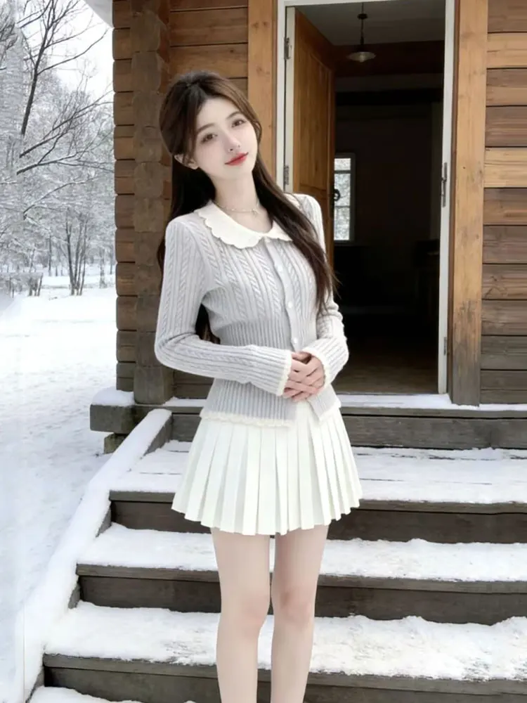 Sweet Girl's Long Sve Knitted Sweater Slim Fit Inner Wear Top Soft Ele Twisted Knitwear Spring Autumn Winter Casual Sle
Sweet Girl's Long Sve Knitted Sweater Slim Fit Inner Wear Top Soft Ele Twisted Knitwear Spring Autumn Winter Casual Sle