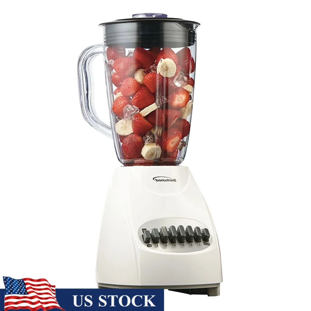 12 Speed Countertop Blender with 50oz Plastic Jar Stainless Steel Blades Dishwasher Safe Non-Slip Base Convenient Cord Storage
12 Speed Countertop Blender with 50oz Plastic Jar Stainless Steel Blades Dishwasher Safe Non-Slip Base Convenient Cord Storage