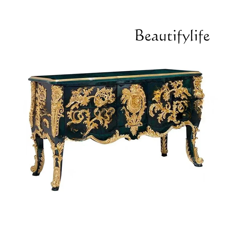 New Chinese classical heavy industry carving foyer dining side storage decoration villa living room corridor entrance table
New Chinese classical heavy industry carving foyer dining side storage decoration villa living room corridor entrance table
