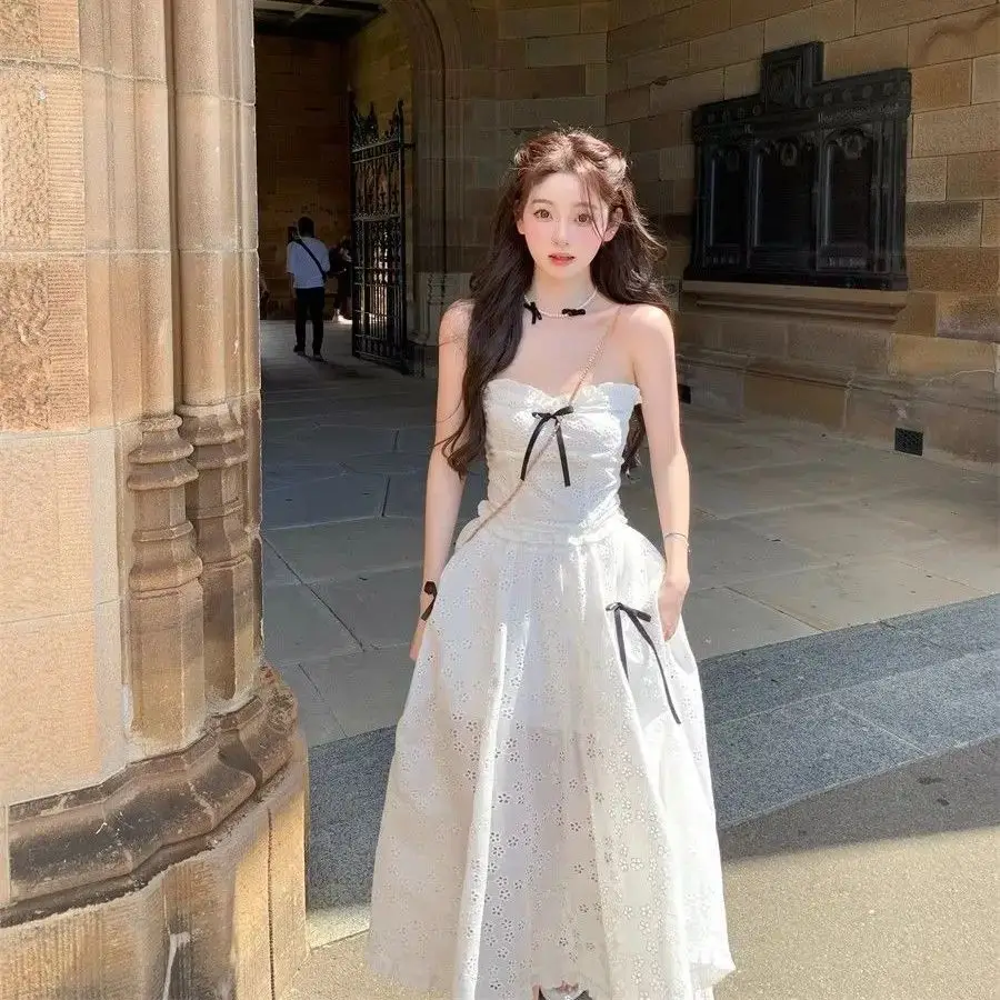 Skirt Set Sleeveless Crop Top + Casual Slim Midi Party Dress Elegant French Women'S Y2k Sweet 2024 Summer Korean Fashion
Skirt Set Sleeveless Crop Top + Casual Slim Midi Party Dress Elegant French Women'S Y2k Sweet 2024 Summer Korean Fashion