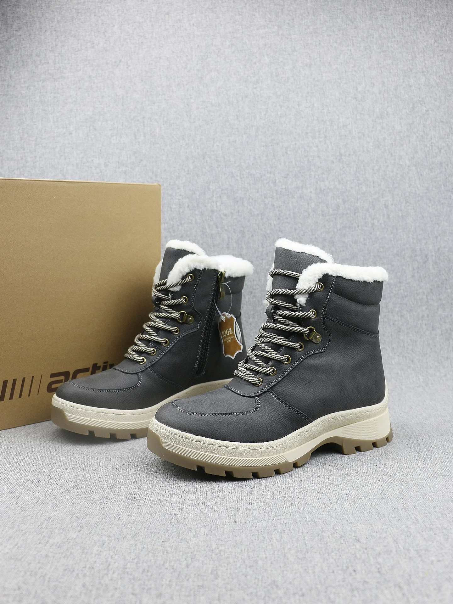 Теплые зимние сапоги из шерстяной смеси с флисовой подкладкой, утолщенные, высокие, на молнии, с резиновой подошвой, повседневные, для женщин
Теплые зимние сапоги из шерстяной смеси с флисовой подкладкой, утолщенные, высокие, на молнии, с резиновой подошвой, повседневные, для женщин