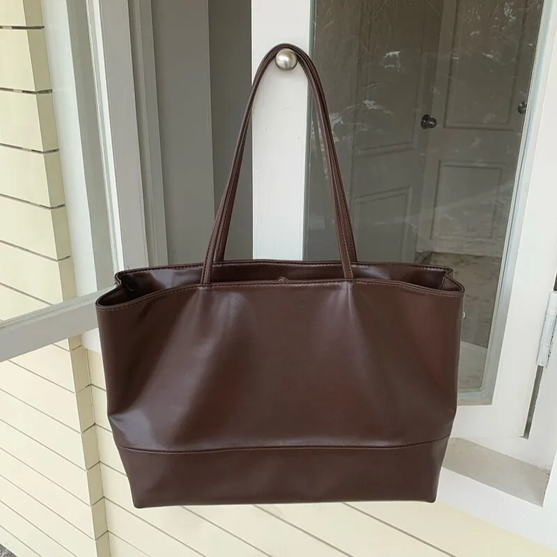 Women's Handbag Autumn and Winter New Style Simple Soft PU Leather Large Capacity Casual Women's Shoulder and Armpit Tote Bag
Women's Handbag Autumn and Winter New Style Simple Soft PU Leather Large Capacity Casual Women's Shoulder and Armpit Tote Bag