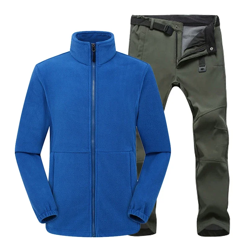 Man Winter Jackets Hiking Camping Outdoor Warm Softshell Fleece Coat Pants Climb Trousers Waterproof Trekking Set
Man Winter Jackets Hiking Camping Outdoor Warm Softshell Fleece Coat Pants Climb Trousers Waterproof Trekking Set