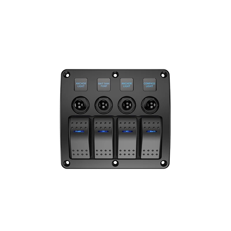 ELING ON/OFF 4 Gang Switch Panel Toggle Switch Air Switch Single Light DC 12V 24V Waterproof RV Yacht Marine Boat Ship Car
ELING ON/OFF 4 Gang Switch Panel Toggle Switch Air Switch Single Light DC 12V 24V Waterproof RV Yacht Marine Boat Ship Car