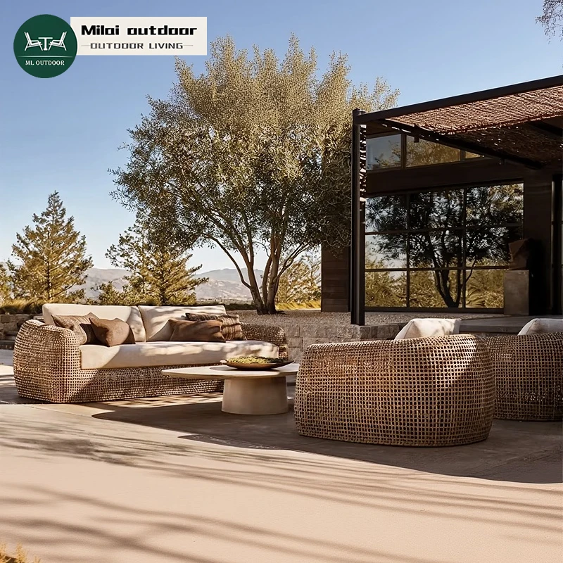 Современный комплект уличной мебели: водонепроницаемые диваны из ротанга для патио и сада, набор для отдыха на открытом воздухе
Современный комплект уличной мебели: водонепроницаемые диваны из ротанга для патио и сада, набор для отдыха на открытом воздухе