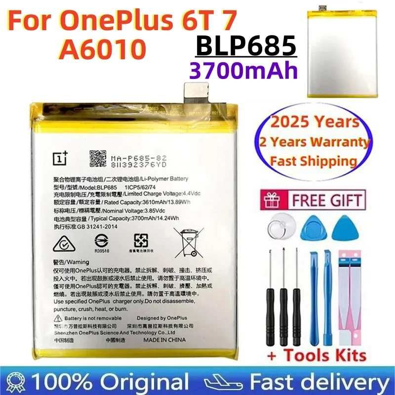 Оригинальный сменный аккумулятор для телефона OnePlus 6T 7 A6010 BLP685, 3700 мАч, высококачественные сменные литий-ионные аккумуляторы, быстрая доставка
Оригинальный сменный аккумулятор для телефона OnePlus 6T 7 A6010 BLP685, 3700 мАч, высококачественные сменные литий-ионные аккумуляторы, быстрая доставка