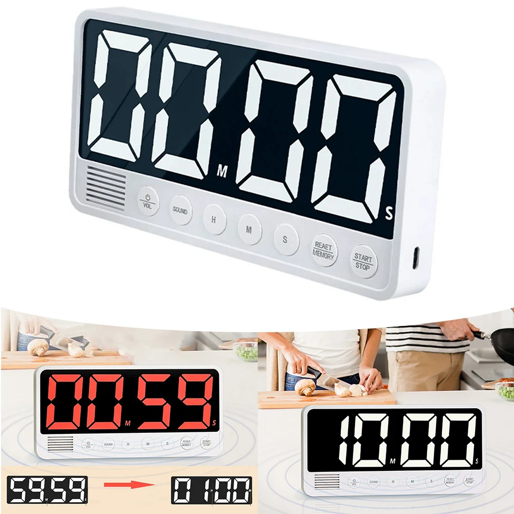 Super Large Screen Display Timer 190x93x28mm Type-C Charging Time Management Timer For Session Learn Fitness Timer Accessories
Super Large Screen Display Timer 190x93x28mm Type-C Charging Time Management Timer For Session Learn Fitness Timer Accessories