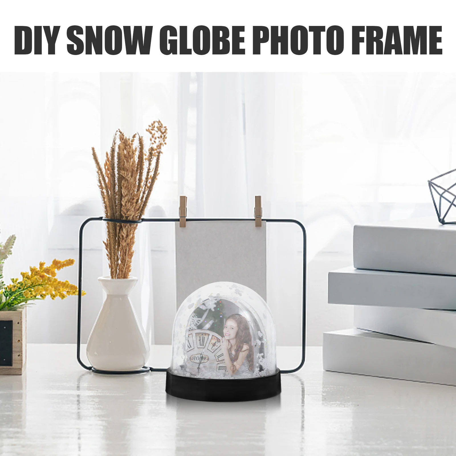 Snow Globe Photo Frame Gifts Mini Plastic Globes Blank DIY Insert Kids Craft Home Party Decoration Christmas Birthday Wedding 
Snow Globe Photo Frame Gifts Mini Plastic Globes Blank DIY Insert Kids Craft Home Party Decoration Christmas Birthday Wedding
