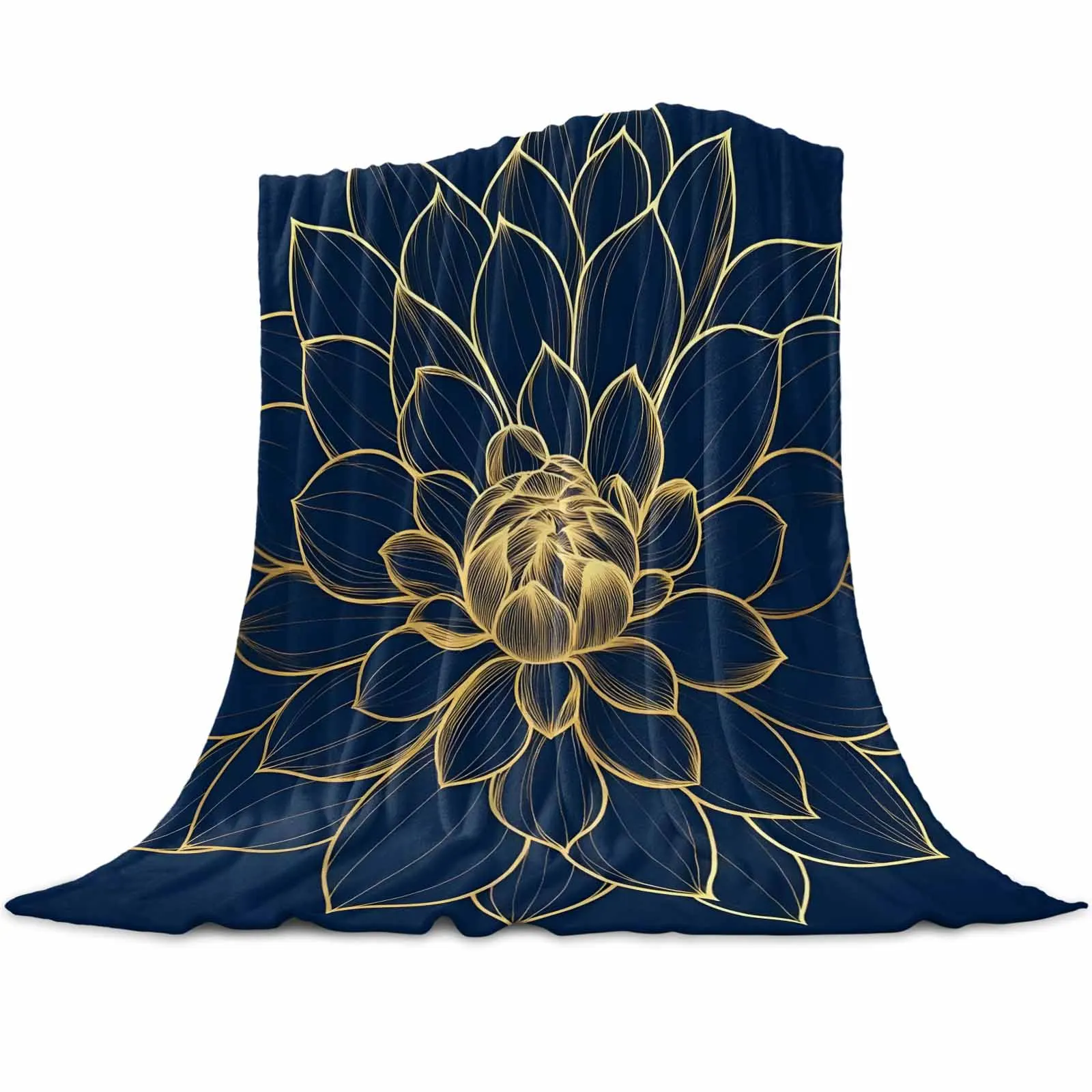 Gold Line Texture Flower Luxury Throw Flannel Machine-washable Blankets for Sofa Couch and Bed
Gold Line Texture Flower Luxury Throw Flannel Machine-washable Blankets for Sofa Couch and Bed