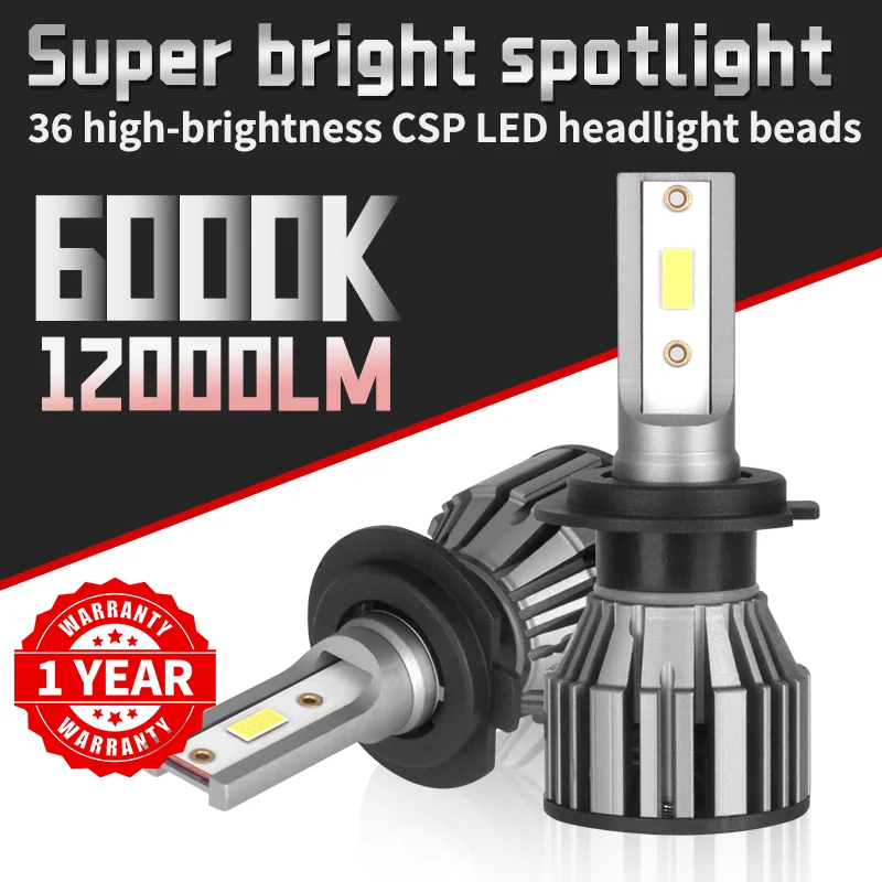 2PCS Car Headlight Bulbs H1 H4 H7 H11 9005 HB3 9006 HB4 9012 Auto Headlamp 6000K Spotlight 36 Core High-power Fog Light 12v
2PCS Car Headlight Bulbs H1 H4 H7 H11 9005 HB3 9006 HB4 9012 Auto Headlamp 6000K Spotlight 36 Core High-power Fog Light 12v