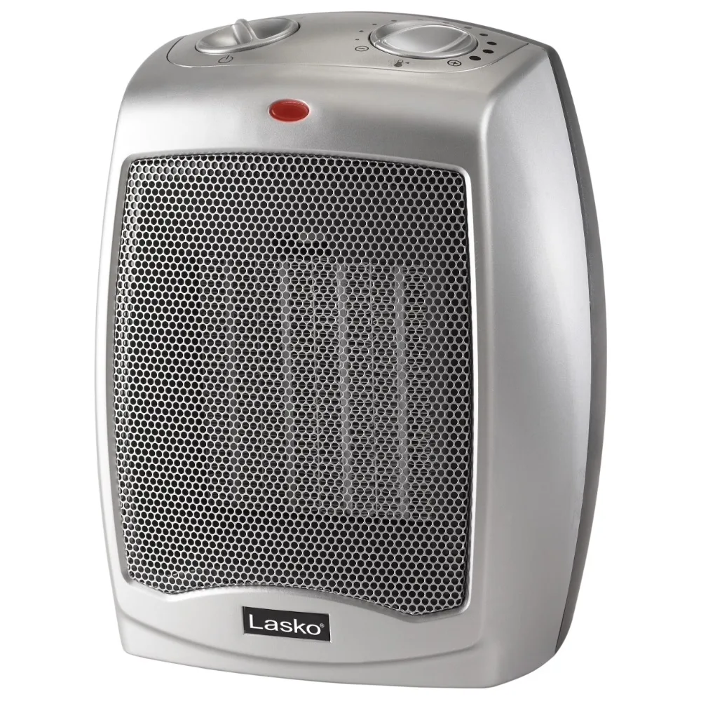 Portable Heater 1500W Electric Ceramic Space Heater with Adjustable Thermostat, Silver, Electric Heater Indoor Use
Portable Heater 1500W Electric Ceramic Space Heater with Adjustable Thermostat, Silver, Electric Heater Indoor Use