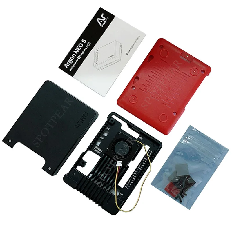 Raspberry pi 5 Case Argon Neo 5 Aluminum Case Heatsink protective case for Pi5
Raspberry pi 5 Case Argon Neo 5 Aluminum Case Heatsink protective case for Pi5