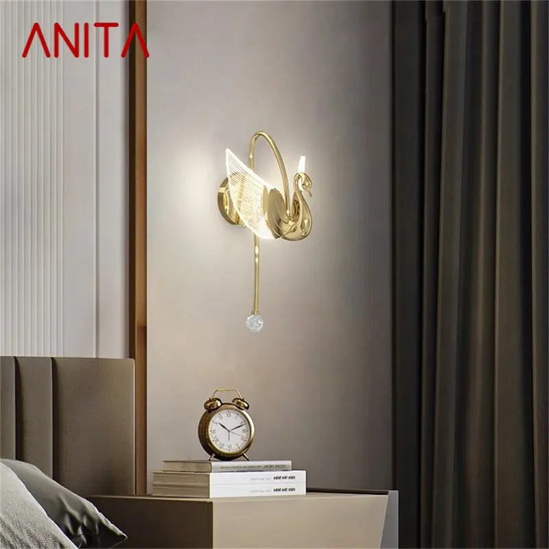 ANITA Nordic Swan Wall Lamps Modern Light Creative Decorative for Home Hotel Corridor Bedroom
ANITA Nordic Swan Wall Lamps Modern Light Creative Decorative for Home Hotel Corridor Bedroom