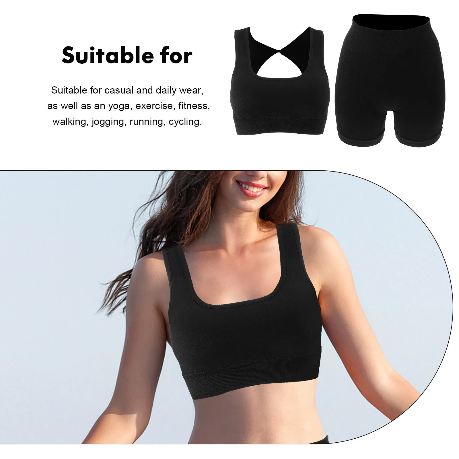 1Set Workout Clothing Set Yoga Shorts Butt Enhancing Top Breathable Stretch Fitness Clothes for Women Gym Exercise Athletic Set
1Set Workout Clothing Set Yoga Shorts Butt Enhancing Top Breathable Stretch Fitness Clothes for Women Gym Exercise Athletic Set