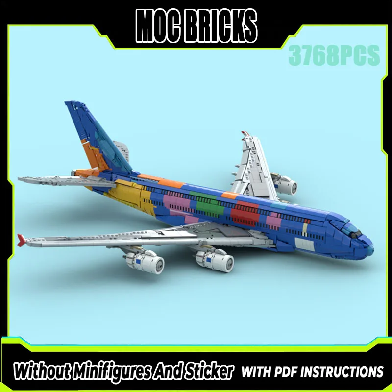 Изысканный новый продукт MOC, строительный блок, авиационная модель, UAE Airbus, технология самолета, модульная детская игрушка, подарок, сборка своими руками 
Изысканный новый продукт MOC, строительный блок, авиационная модель, UAE Airbus, технология самолета, модульная детская игрушка, подарок, сборка своими руками