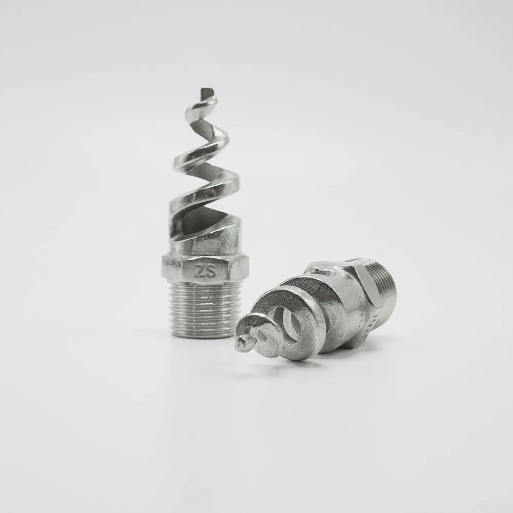 304 Stainless Steel Spiral Cone Atomizing Nozzle BSP External Thread 1/4"-1" DN8-DN25 for Dust Removal Garden Irrigation
304 Stainless Steel Spiral Cone Atomizing Nozzle BSP External Thread 1/4"-1" DN8-DN25 for Dust Removal Garden Irrigation