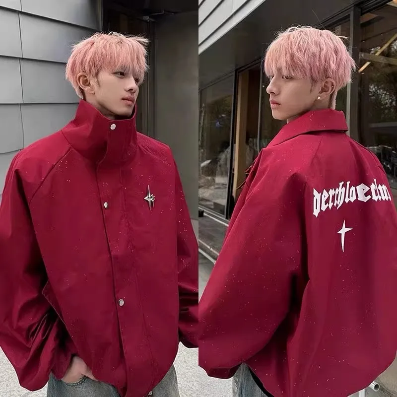 Мужская куртка-бомбер Maroon Tianxing с воротником-стойкой, весна-осень, в стиле Cleanfit, для уличной моды, свободного кроя, молодежная, трендовая, на молнии
Мужская куртка-бомбер Maroon Tianxing с воротником-стойкой, весна-осень, в стиле Cleanfit, для уличной моды, свободного кроя, молодежная, трендовая, на молнии